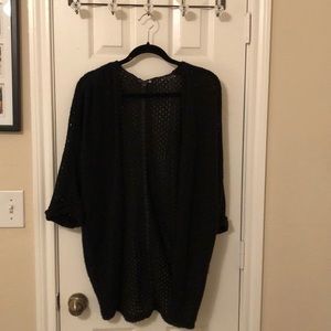 Black Knit Cardigan